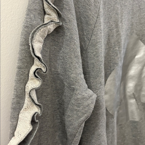 Kate Spade women’s small Gray Sweatshirt - long sleeve with ruffle detail - Picture 4 of 5